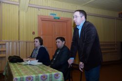 Глава района Андрей Ащеулов встретился с жителями поселка Восток Сосновского сельского поселения