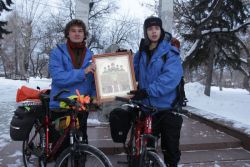 Каргасок принимает зимнюю велоэкспедицию, посвященную памяти жертв политических репрессий